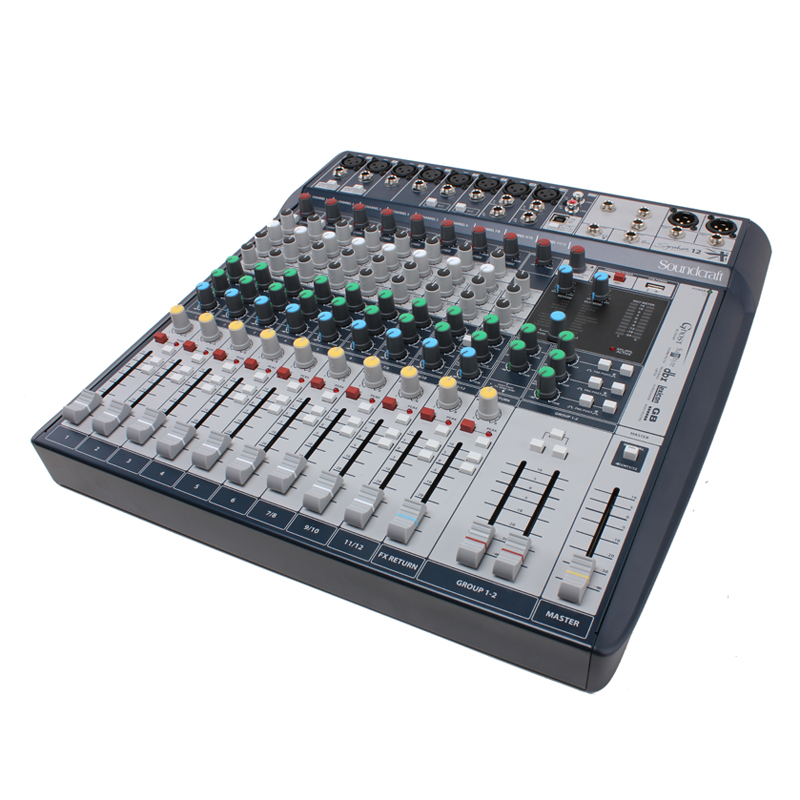 声艺(Soundcraft) S10/12/16 模拟调音台 舞台会议酒吧直播莱斯康混响USB软件 S10(效果器+USB声卡)
